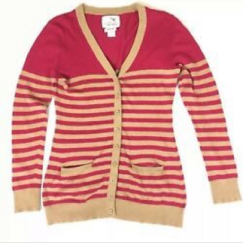 Anthropologie Tabitha Striped Cardigan Sweater XS